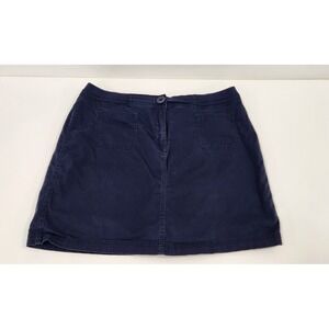 Karen Scott Skirt Shorts Skort Navy Blue Size 14 With Packets Midi
